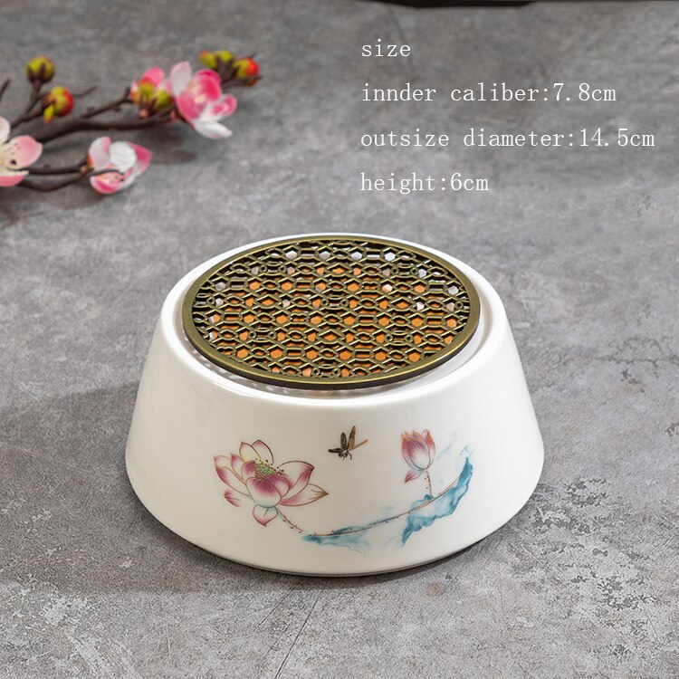 Keramische Thee Kachel Chinese Theewaar Accessoires Tool Thee Warmer Kaars Kachel Thuis Theepot Fair Bekerhouder Kung Fu Thee Kachels craft: E Style