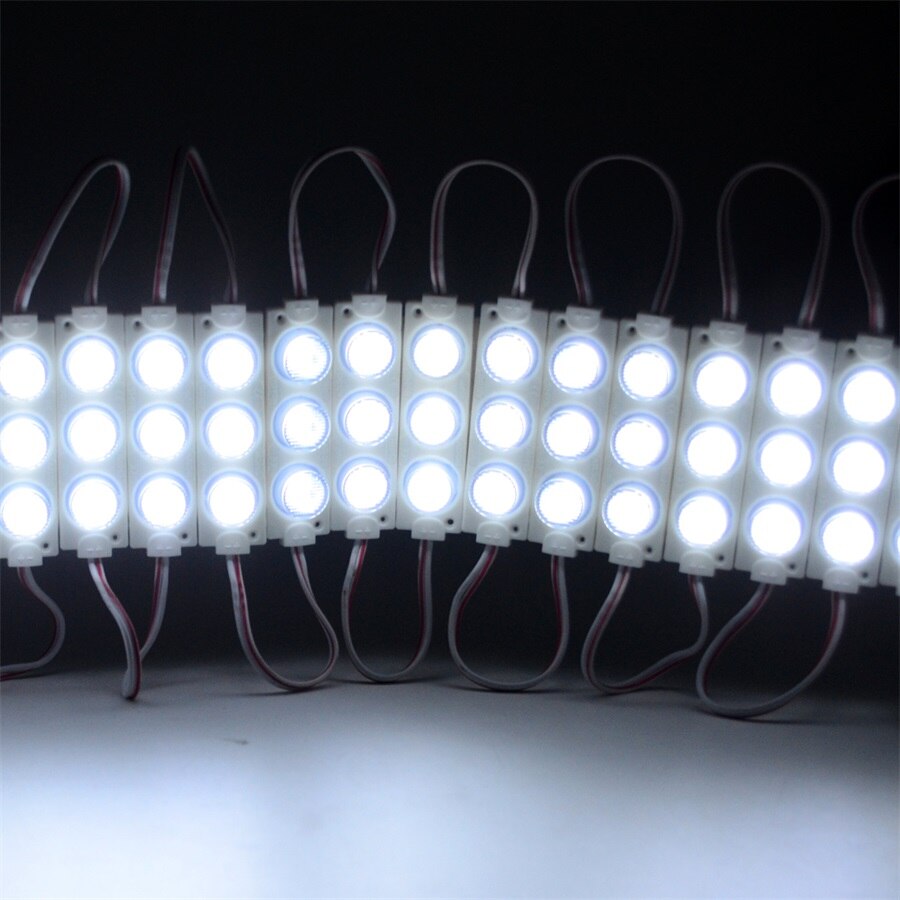 20PCS/lot DC12V Led Module IP65 Waterproof 3030 3leds injection Module 3W/model 120degree For Advertising Light