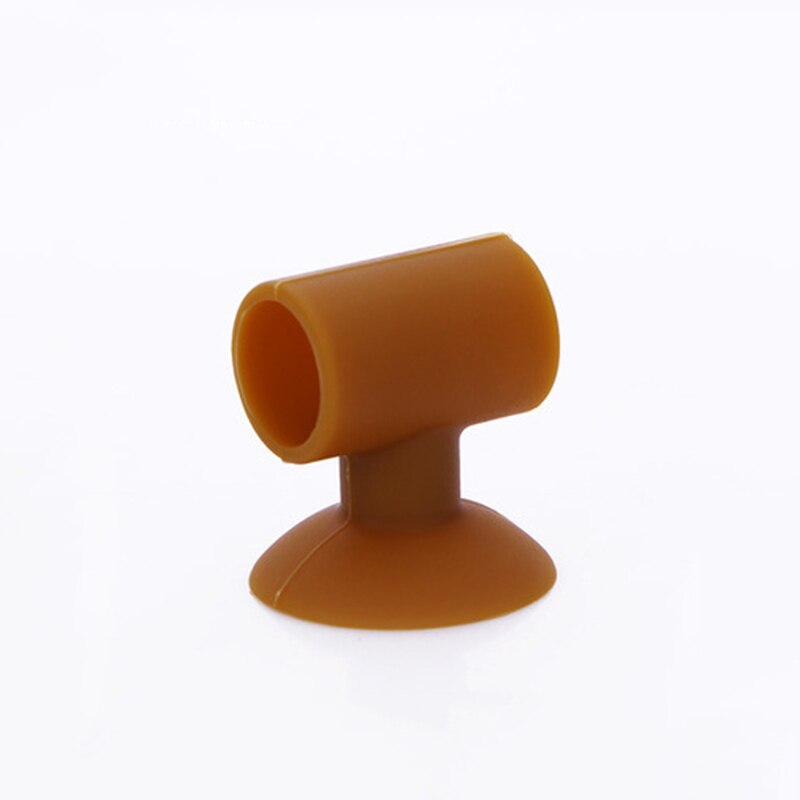 Tope de puerta de goma, Protector de pared, pomo Protector de puerta, rieles de choque, alfombrilla silenciosa para pared detrás de la puerta, almohadilla de choque silenciosa al tacto a prueba de golpes: Coffee