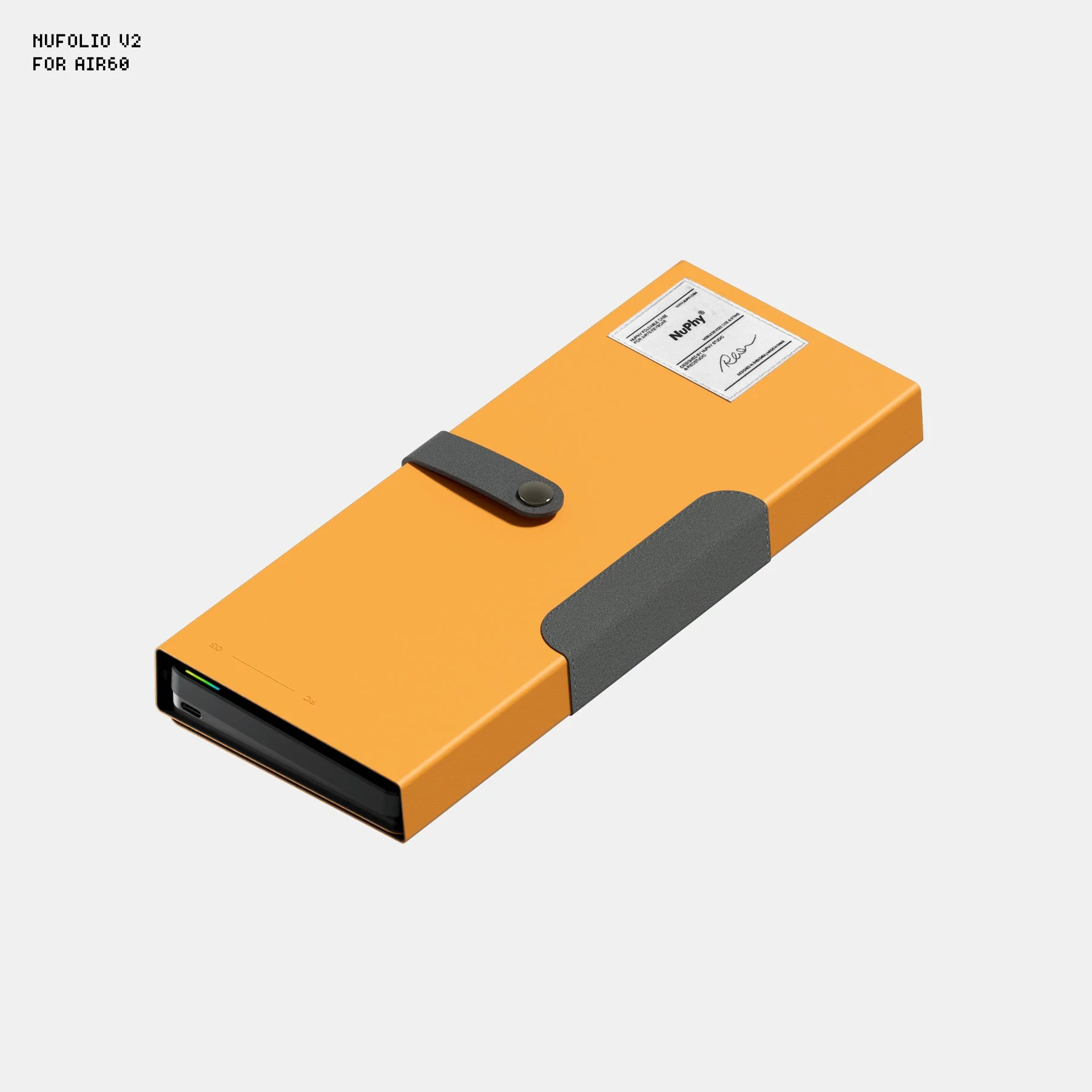 Nuphy NuFolio V3 Suit Air75 V2 Exclusive Leather Case-Yellow Nuphy Accessory