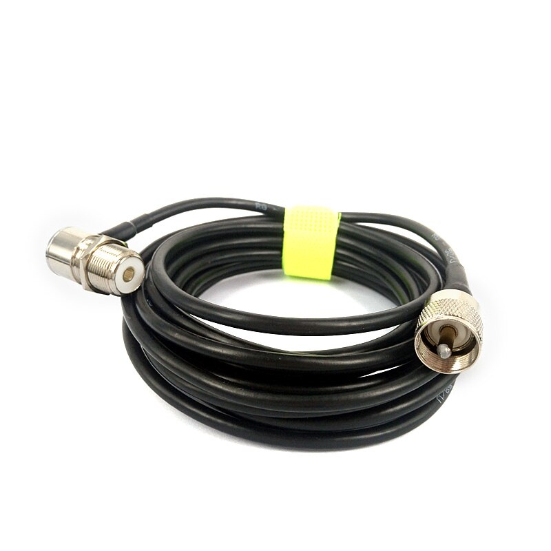 Cable extensor Coaxial PL259, 5M, 16 pies, para Radio de coche, Walkie Talkie, MP320, MP9000, KT-8900, KT-8900R