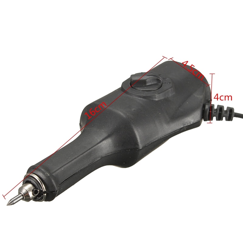 Elektrisk graveringsmaskine 220v us stik udskæringspenne plotter mejsel tip på metal plast keramik træfræser