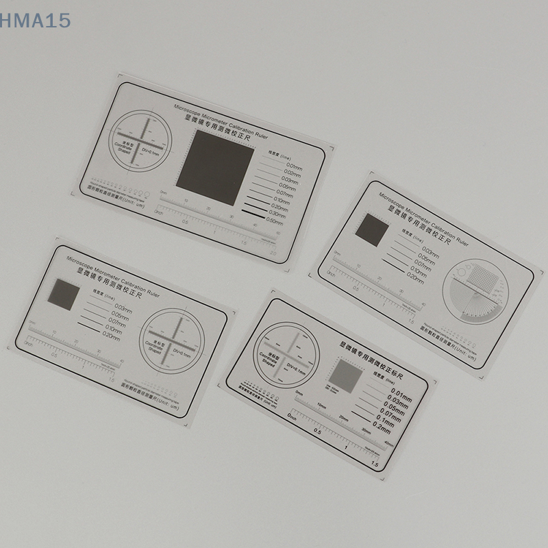 Blød lineal mikroskop mikrometer kalibrering glidelinje bredde partikel diameter måleværktøj høj præcision film punktmåler