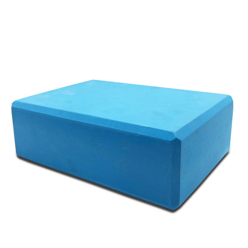 10Colors EVA Yoga Block Brick 120g Sports Exercise Gym Foam Workout Stretching Aid Body Shaping Health Training Fitness Sets T: Sky Blue