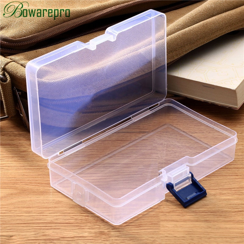 Transparante Plastic Opbergdoos Voor Cosmetica Sieraden Collectie Cassette Cover Case Home Organisatie 14.5 Cm * 8.5 Cm * 3.5 Cm