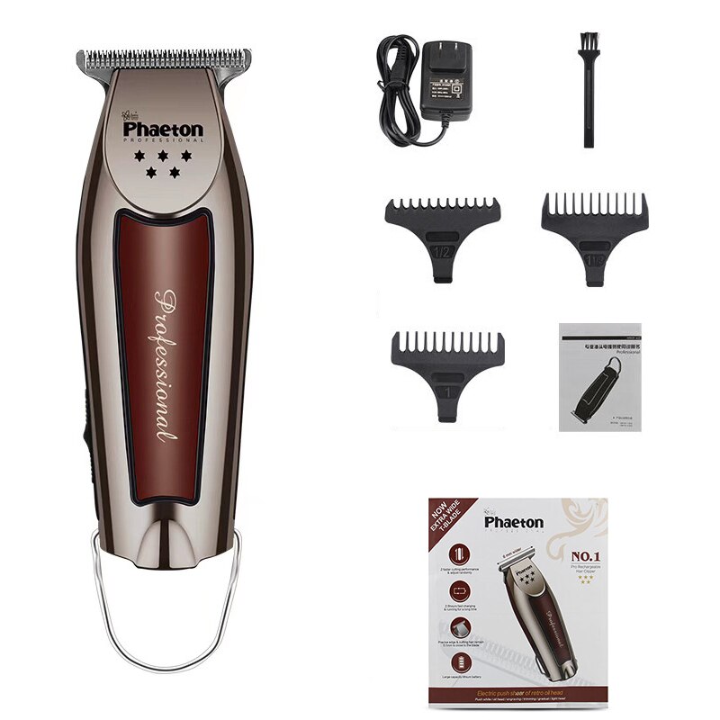 100-240V Professionele Tondeuse Professionele Tondeuse Baard Trimmer Mannen Haar Snijder Kapper Kapsel Machine modellering: silver