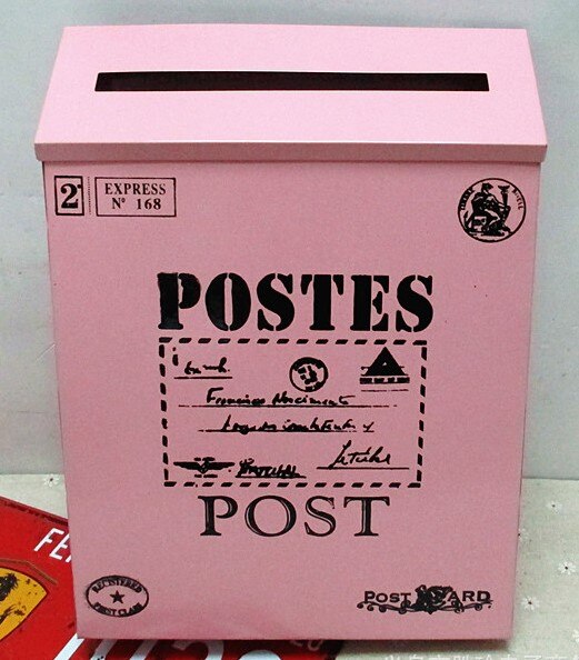 Jahrgang Luxus Eisen-Post Post Kasten Eimer Zinn Zeitung knapp Metall Wasserdicht Briefkasten AbschließBar