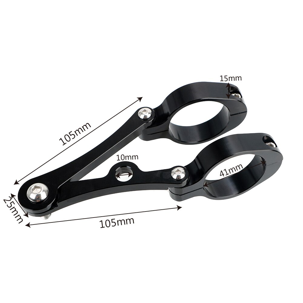 Moto Accessories CNC Fork Tube Mount Clamp Motorcycle Headlight Bracket 39mm-41mm Spotlight Holder For Chopper Bobber Cafe Racer