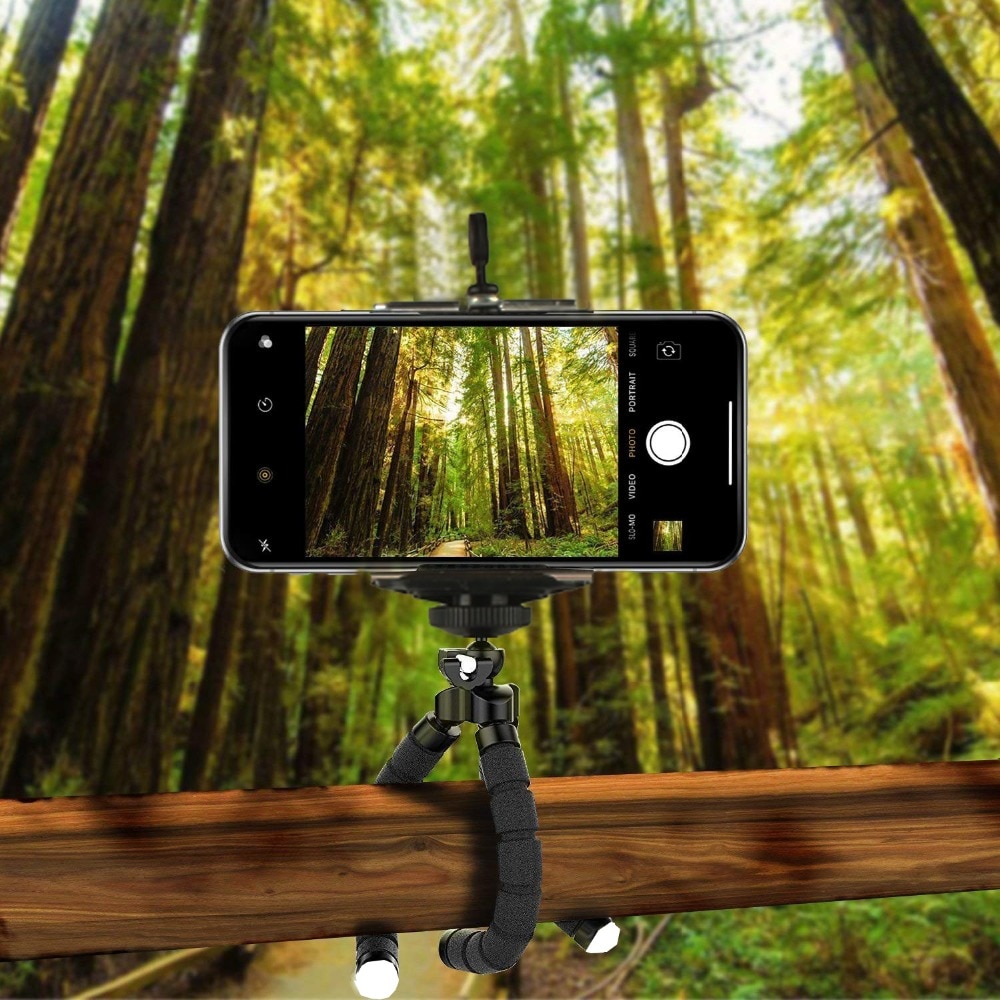 Trípode Flexible con Control remoto para teléfono móvil, Clip para iPhone 11, 12 Pro, Max, X, XS, XR, 7, 8, 6 Plus
