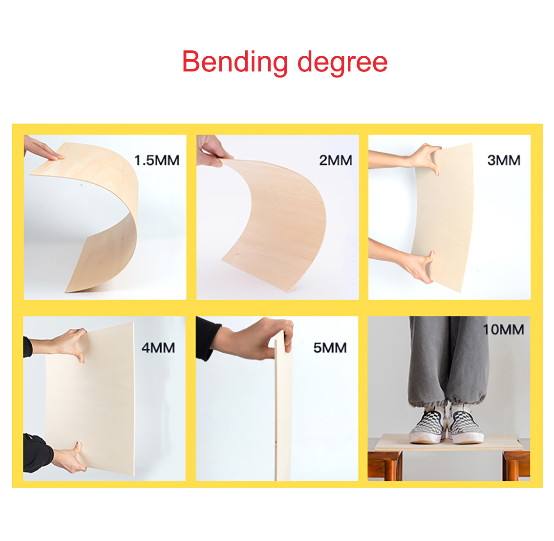 1-20pcs Thick 3/4/5mm Plywood Craft Board Model Layer Wood Board DIY Craft Sand Table Building Model Materials Accessories