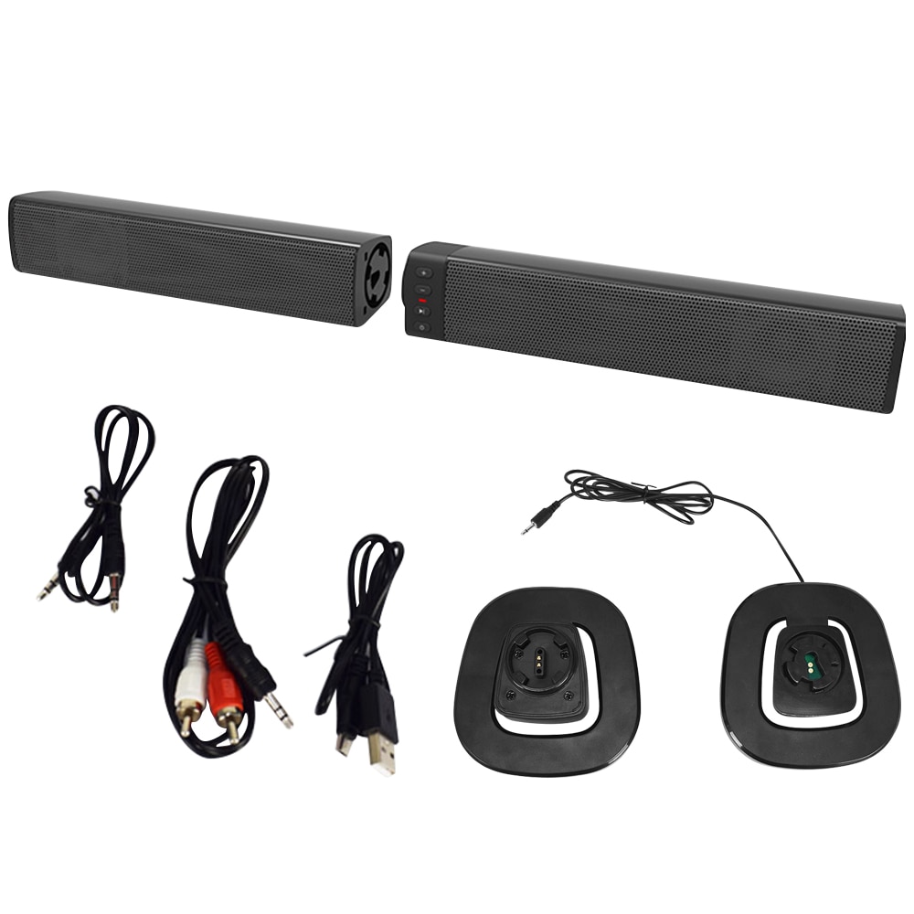 Home Theater 4 altavoces de alta potencia 20W TV altavoz para computadora 2,1 TV Columna Música altavoz barra de sonido Subwoofer caxia de som Box
