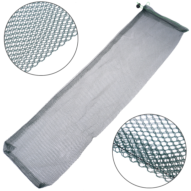 20 x 75cm nylon karppåse fiskhållare nät fiskkorg fiskeredskap bur