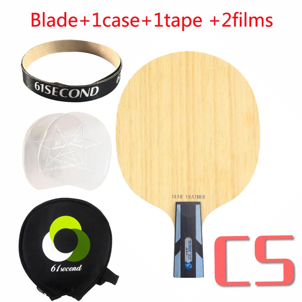 Sword Blue Feather Table Tennis Racket Super Fiber Jlc Ping Pong Blade