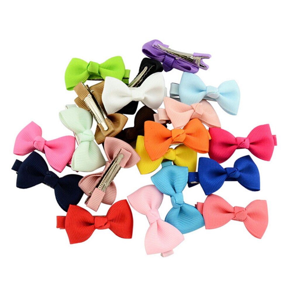10/20 Stks/partij Gemengde Kleur Baby Boog Haar Clip Baby Haar Ornament Meisje Haar Clip Boog Kleine Haarspeld Haar clips Voor Meisje