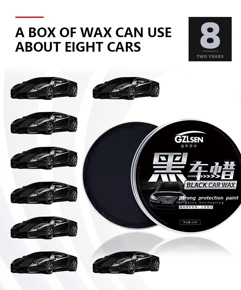 200g Car Polish Wax Car Coating Auto Wax Anti Scratch Durable Car Care Supplies Car Accessory For Glass Tire Car Coating Wax