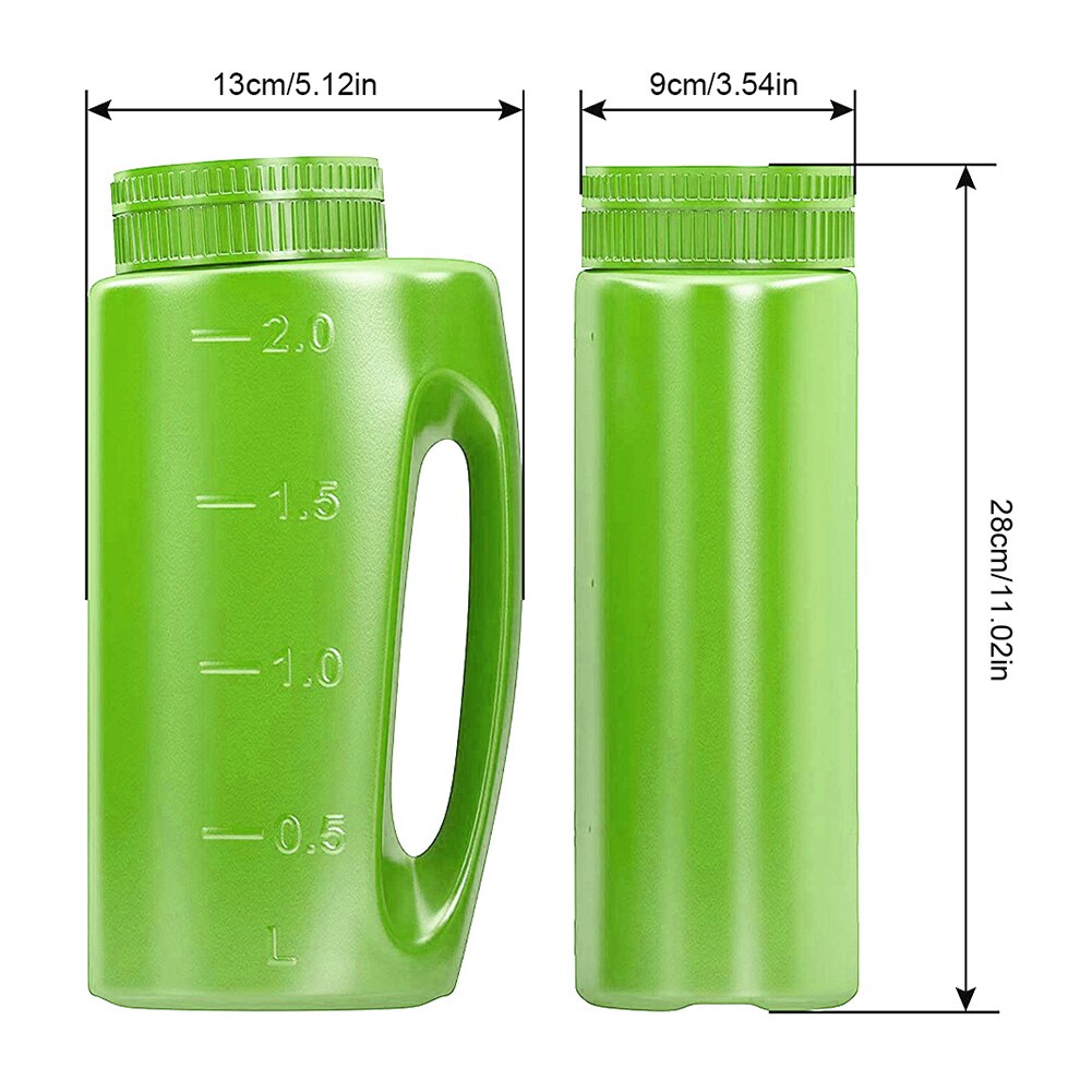 2L Handheld Spreader Adjustable Hole Size Lawn Fertilizer For Seed Salt Fertilizer Pot Fertilizer Bottle Watering Sprinkler