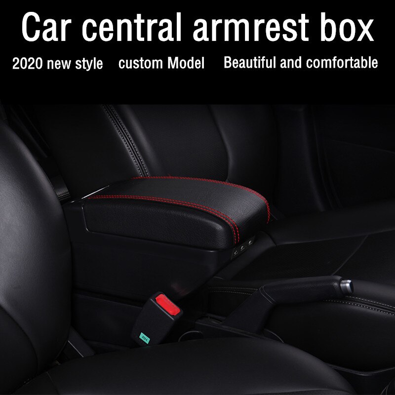 Reposabrazos grande para Ford Focus 2 MK2 , compartimento central para descanso de brazos, caja de almacenamiento, soporte de cuero, 2005, , 2006, 2007,
