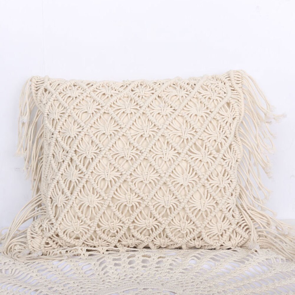 Boho stil handgjort kuddfodral plysch blå diamant med söt cirkel marockansk färgglada kuddfodral 45 x 45cm hem dekorativa: 7