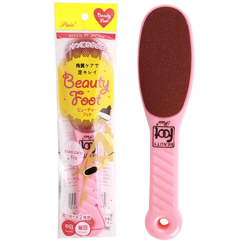 Japan Wrijven Voet Board Dubbelzijdig Saaie Polish Scrub Eelt Huishoudelijke Voeten Nuttig Product Borstel Hak Schrapen Voet: Pink Color Bag