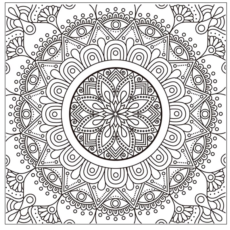 Polymer Ton Textur Stempel Blätter Linderung matt Wolke/Blume/Wasser fließen/Welle/Mandala aufbringen DIY individuelle Keramik Handwerk: MANDALA Neu