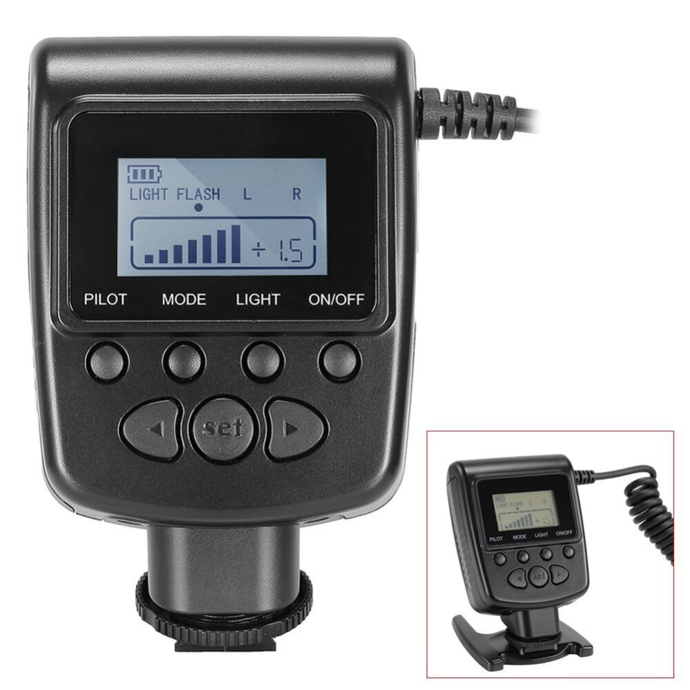 Kit de Flash annulaire Macro LED 48 pièces, RF-550D HD-130, pour appareil photo DSLR Canon, Nikon, Pentax, Olympus, Panasonic, avec 8 anneaux d&#39;adaptation
