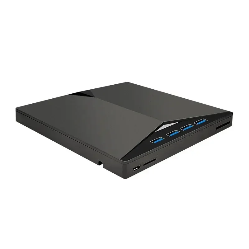 Unità ottiche CD DVD esterne USB 3.0 tipo C 7 in 1 Masterizzatore ultrasottile Lettore di registratori Tipo di vassoio per PC portatile Notebook: Default Title
