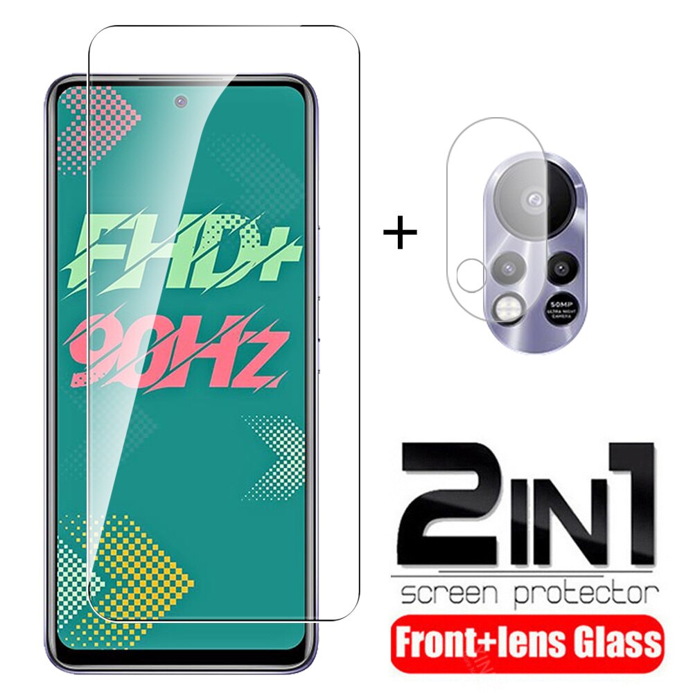 2in1 Gehärtetem Glas fallen Für Infinix Heißer 11 s Bildschirm Schutz Für Infinix Heißer 11 s NFC 11 Spielen 11 s Kamera Objektiv Schutzhülle Film: Pro heiß 11s NFC