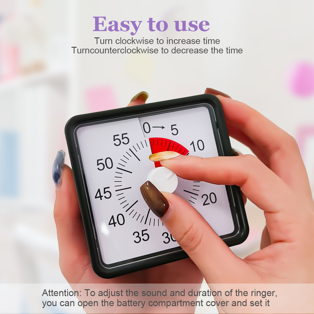 60-minuten Google-timer voor studie Pomodoro Countdown Koken Kookwekker Productiviteit Visuele timer Kinderen