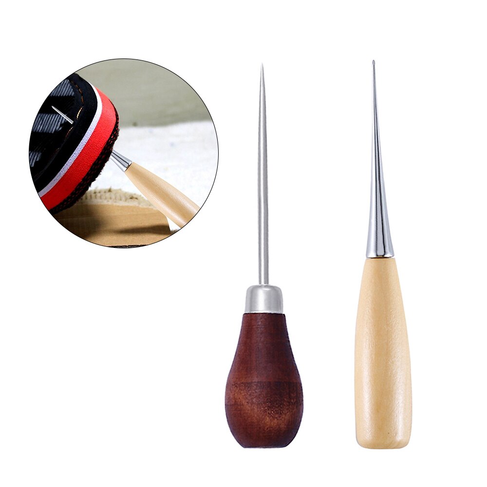 2PCS Wood Handle Awl Tools Wooden Sewing Hand Stit... – Grandado