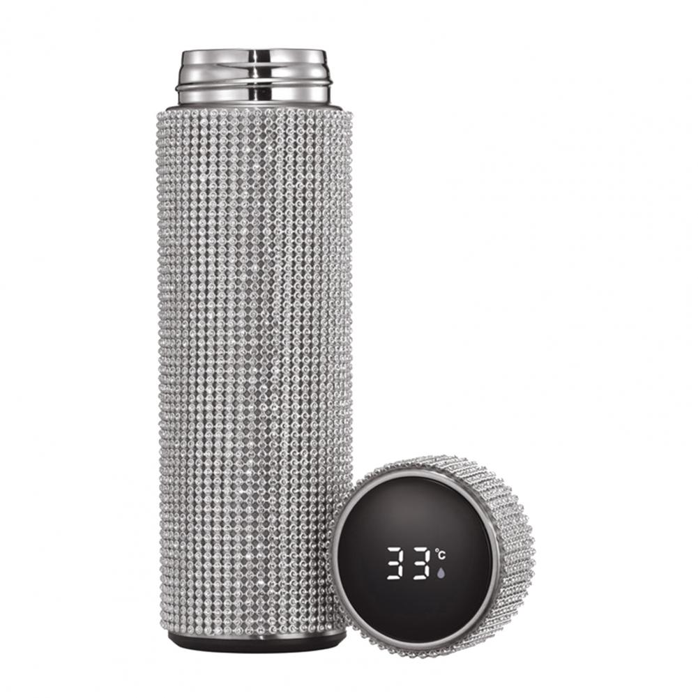 350Ml/500Ml/750Ml Rvs Thermos Strass Vacuüm Cup Fles Outdoor Fitness Sport Thermosfles drinken Waterkoker