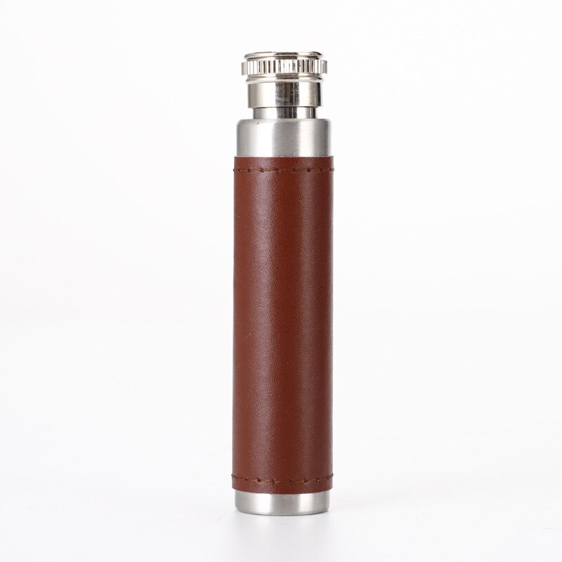1Oz Heupfles Whisky Fles Mini Draagbare Whisky Flagon Alcohol Container Tubular Wijn Pot Mens Bruidsjonkers Voor Bruiloft: brown