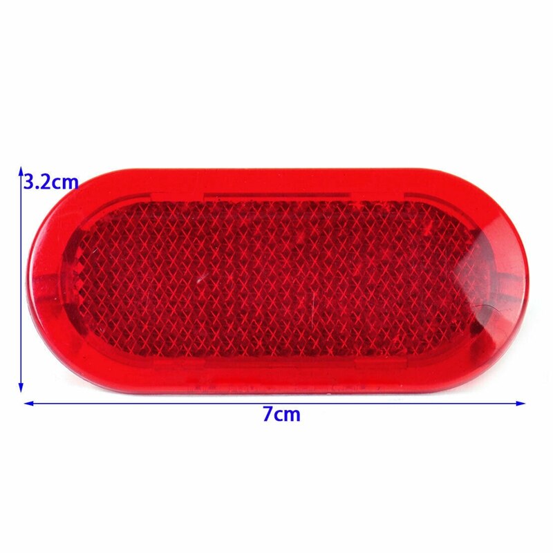 AU04 -2Pcs Red Binnendeur Panel Waarschuwingslampje Cap Reflector Voor Polo Beetle Caddy Touran 6Q0947419