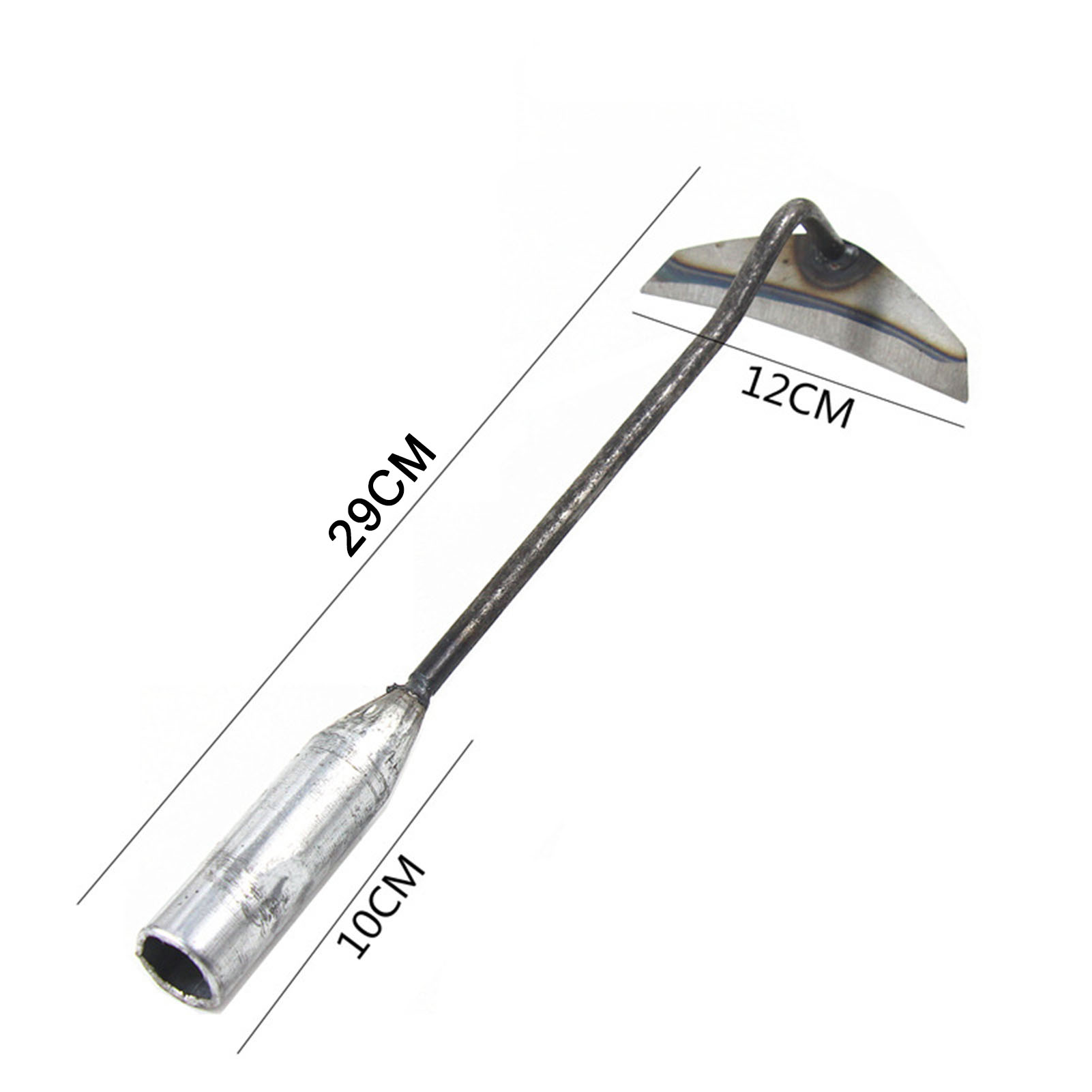 Garden Hoe Weeders Carbon Steel Gardening Hook and Weeding Tool Dual-Purpose Hardened Weeding Hoe for Easily Removing Weeds: Brown