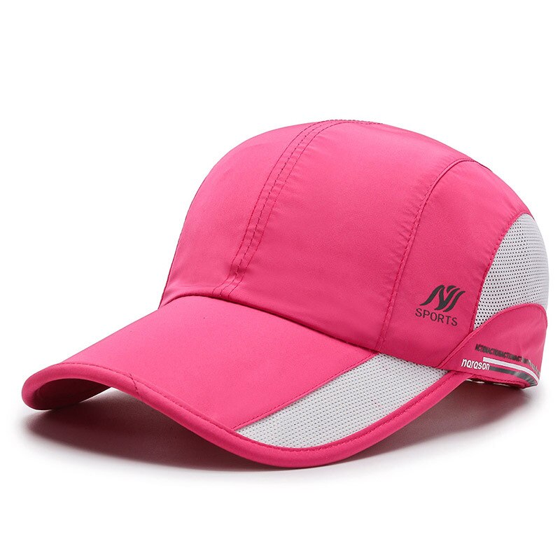 Northwood Zomer Sneldrogend Baseball Hoeden Voor Mannen Vrouwen Bone Pet Sport Cap Ademend Zon Mesh Hoed: Rose Red