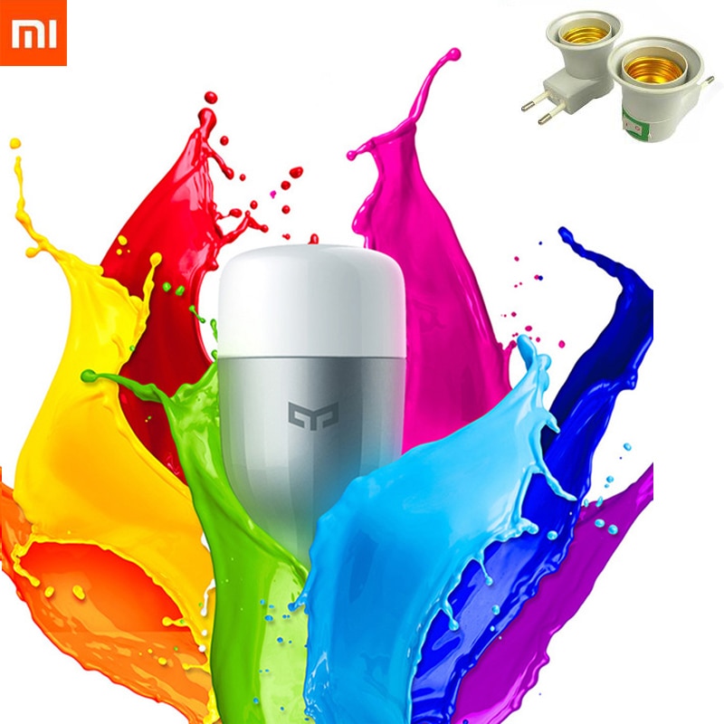 Xiaomi bombilla colorida Yeelight E27 aplicación inteligente WIFI Control remoto luz LED inteligente RGB/colorido temperatura lámpara romántica