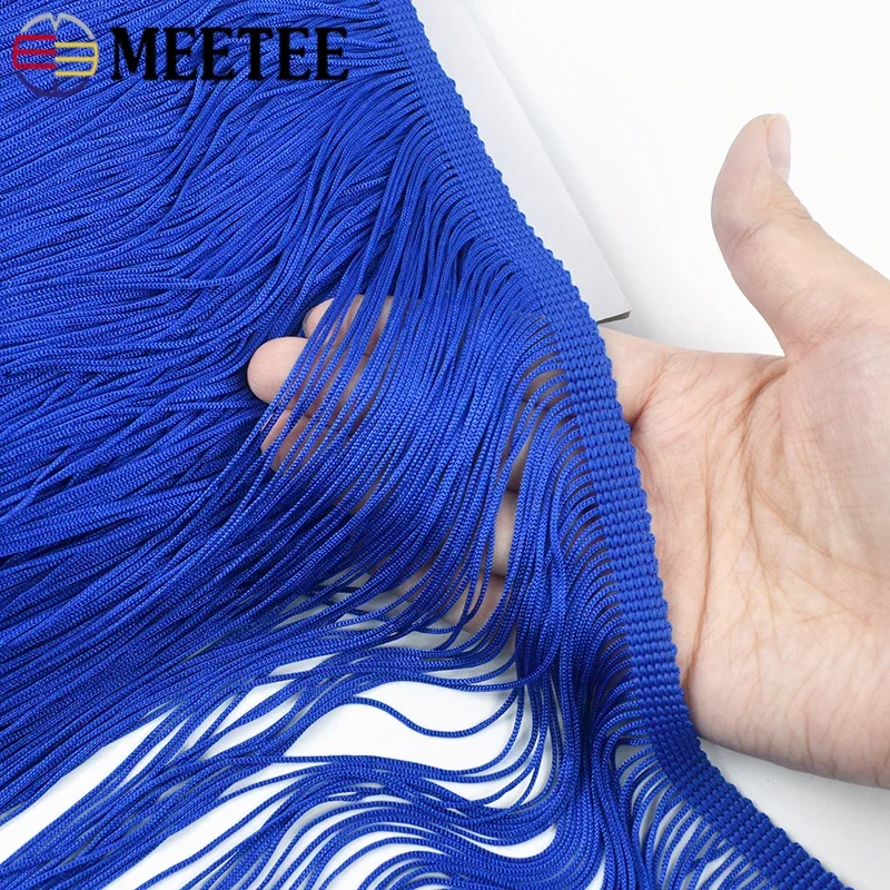 1/2/3M 50Cm Lange Franjes Kant Kwastje Latin Dans Rok Kwasten Fringe Gordijn Veters Trim kledingstuk Decor Trimmen Naaien Accessoire