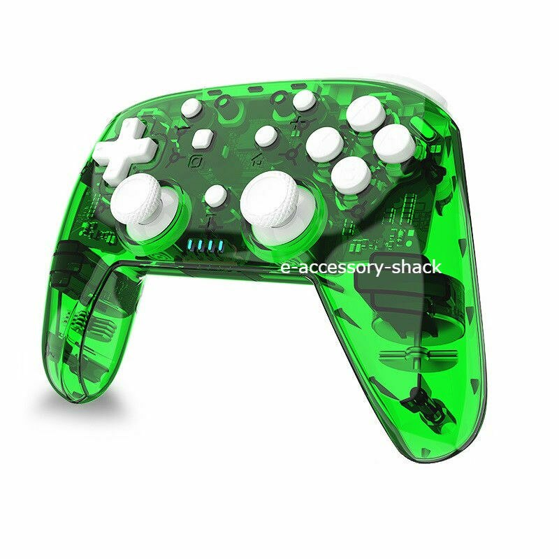 Bluetooth Wireless Gamepad Controller Oplaadbare Gamepad Voor Nintendo Switch/Windows Pc Ondersteuning Turbo Knop Functie: green