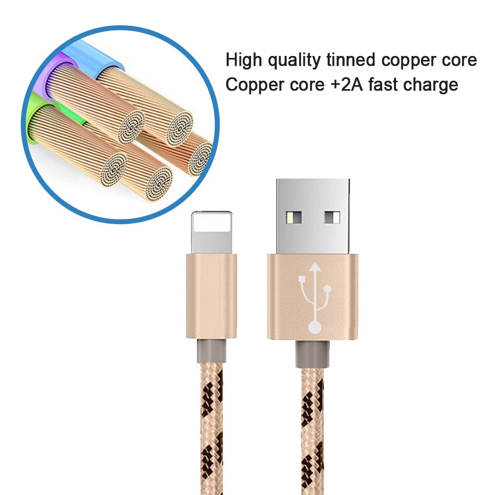 Linha de Carga Cabo de Dados USB para o IPhone Da Apple X 7 6 8 5S 6 S XS Mais MAX XR para mini IPad 8 Pin Rápido Carregamento De Sincronização Cabos de Fio 1 M