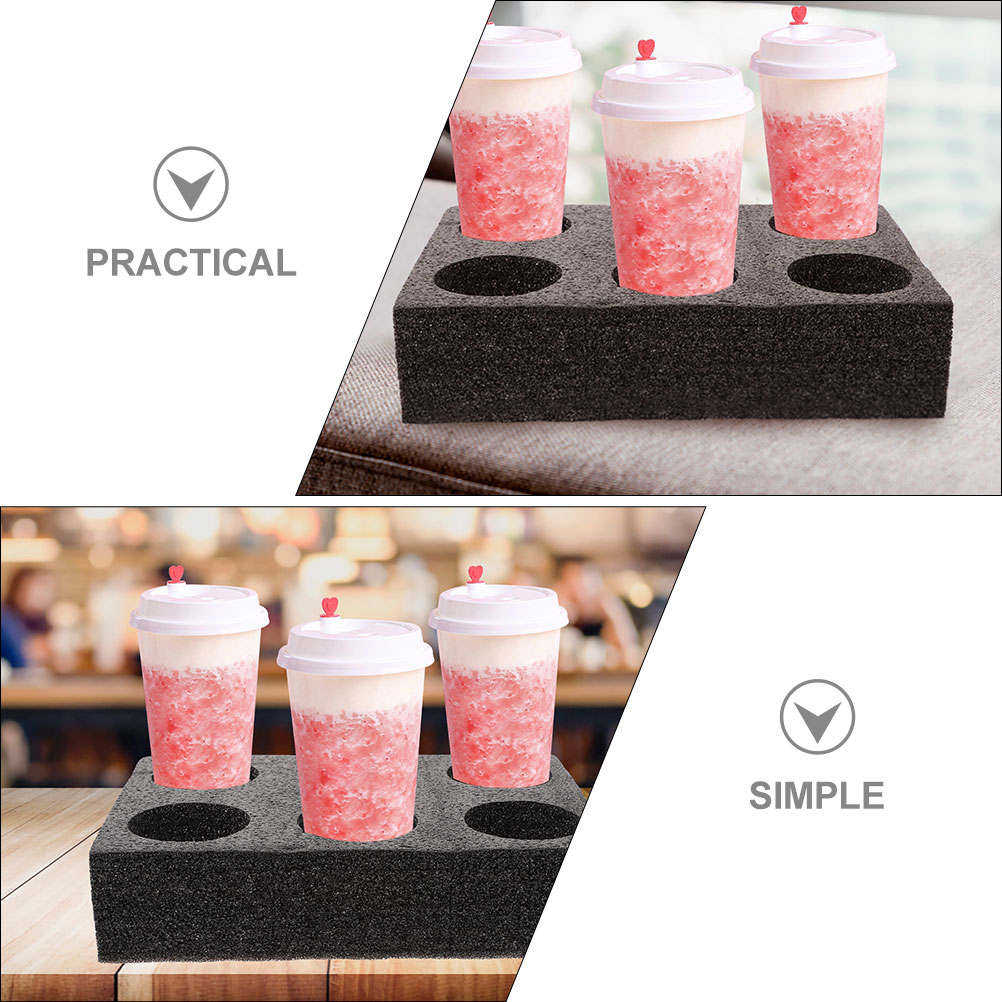 Multi Holes Cup Holder Foam Cup Carrier Tray Drink Carrier Takeout Cup Tray Beverage Packing Tool