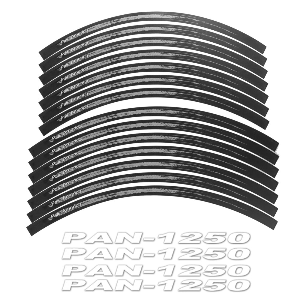 Motorcycle Parts Wheel Reflective Waterproof Wheel Sticker For Harley Pan America ADV 1250 PA1250 PANAMERICA Special: Dark Grey