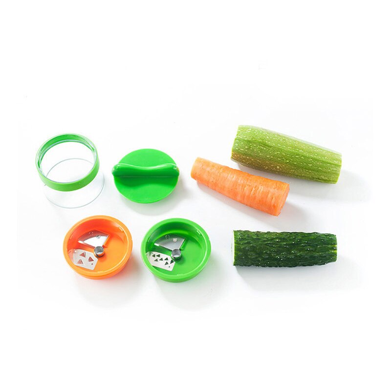 Groente Fruit Spiral Slicer Cutter Groente Spiralizer Rasp Wortel Komkommer Courgette Courgette Spaghetti