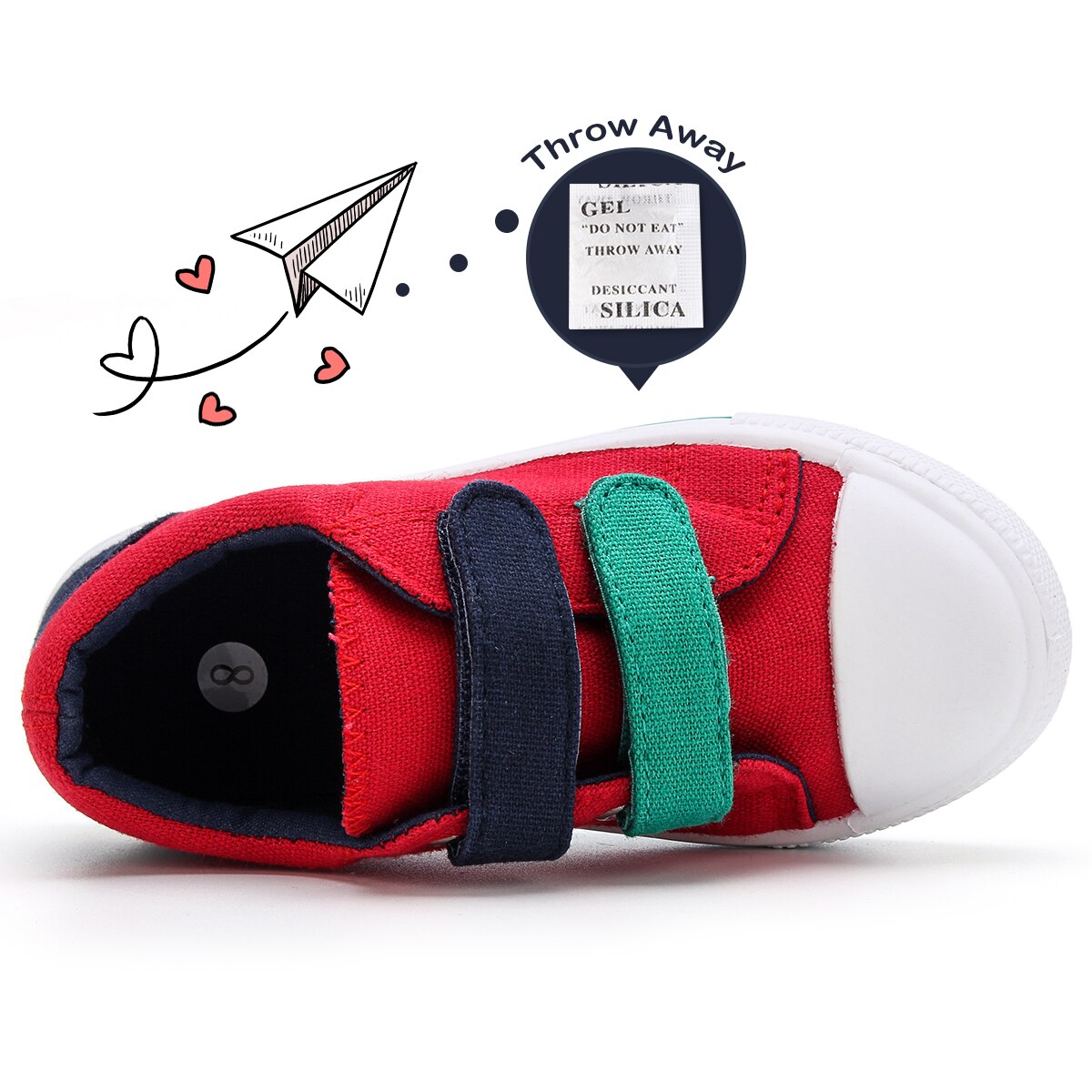Kushyshoo peutersneakers kinderen meisjes zachte sportschoenen rode dubbele haak kinderschoenen jongens sneakers canvas schoenen kinderen