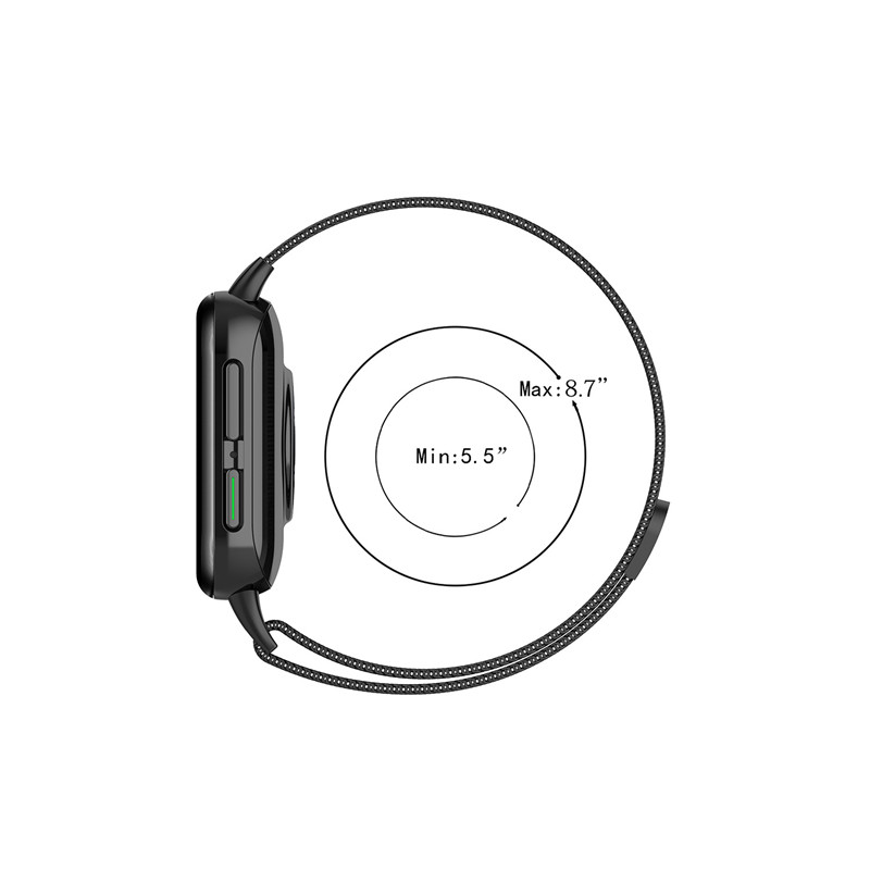 Correa de Metal de acero inoxidable para OPPO Watch, correa de bucle magnético para OPPO Watch 2, banda de reloj inteligente de 46MM y 41mm
