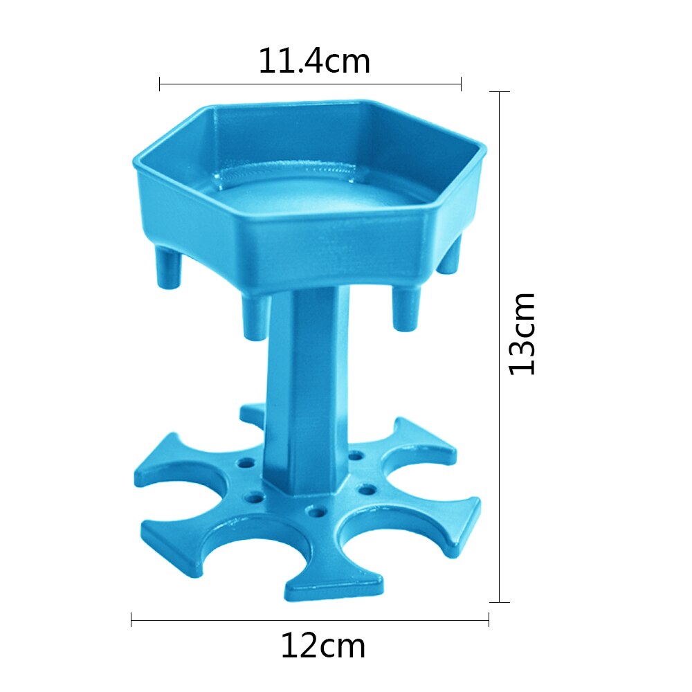 6 Holes Glass Dispenser Holder Wine Whisky Beer Dispenser Rack Bar Accessories Caddy Liquor Dispenser Party Games Drinking Tools: blue