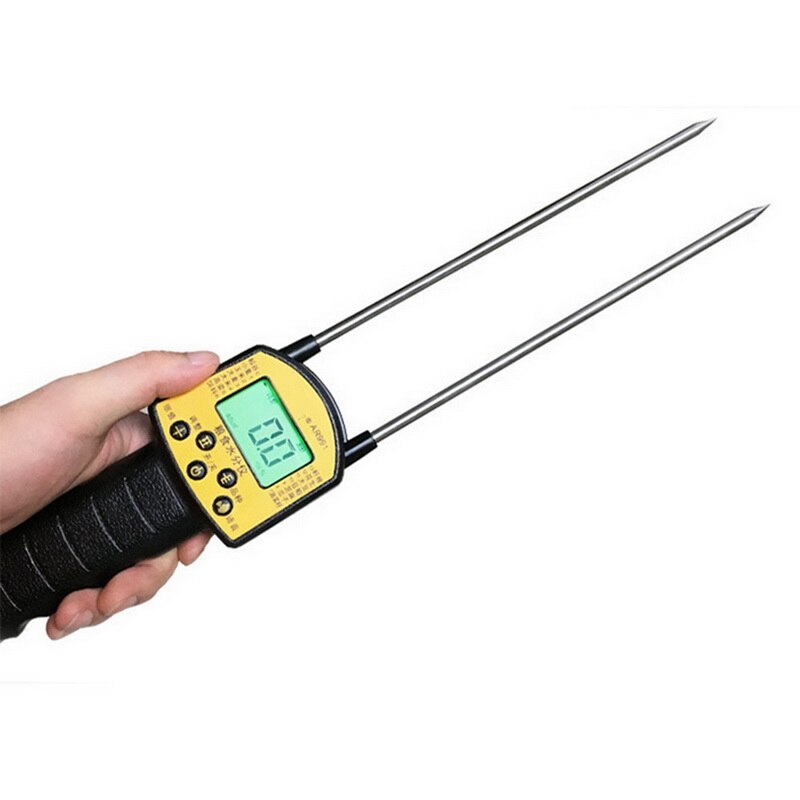 Fibre Moisture Meter Probe Humidity Tester with Extensive Probes Water Content Measure Not Included Battery