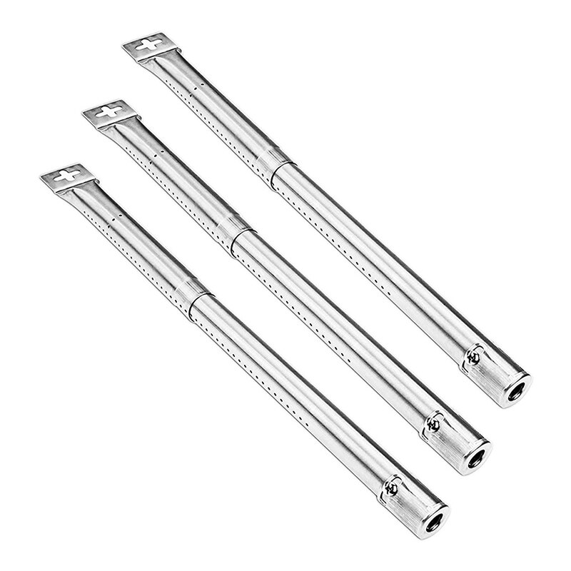 Universal Replacement Stainless Steel 3pcs/set BBQ Gas Grill Tube Burners For Fire Plus Char-Broil Grill BBQ Tool !