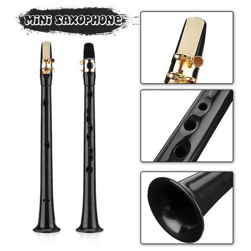 Mini Sax Portable Pocket Sax Saxphone Beginner Small Sax Little Sax Mini Alto Saxophone Simple Key C Pocket Music Tool