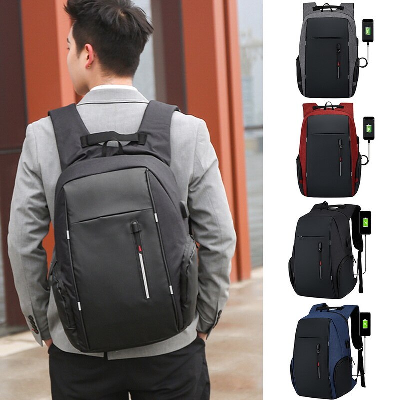 Backpack Men USB Charging Waterproof Laptop Backpack Women Casual Oxford Male Business Bag Computer Notebook Backpacks