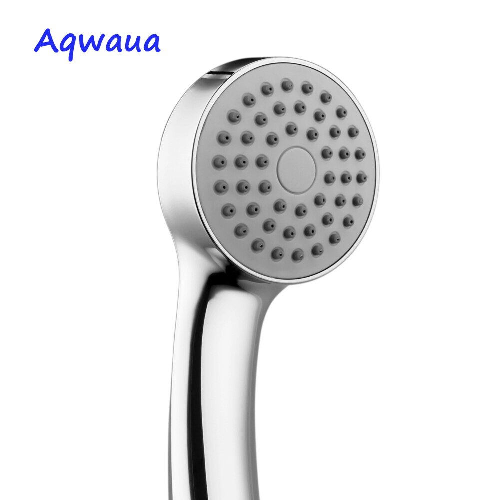 Aqwaua Hand Hold Shower Head Hand Shower Water Saving ABS Chrome Plated Shower Booster Power Shower Mixer