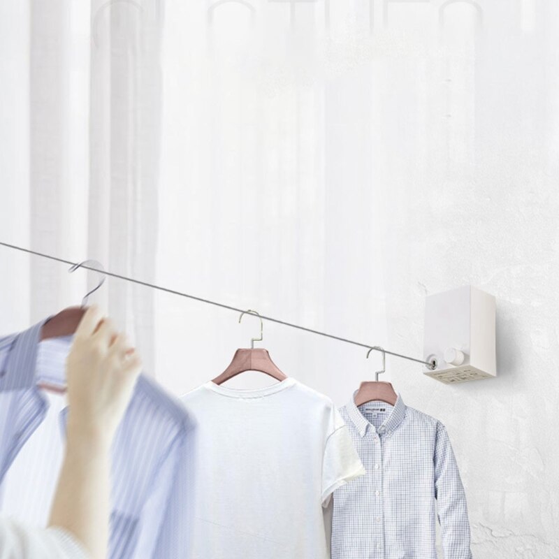 Duty Adjustable Rope Shower Clothes Line for Indoor Apartment or Outdoor, Durable with Heavy Retractable Clothesline